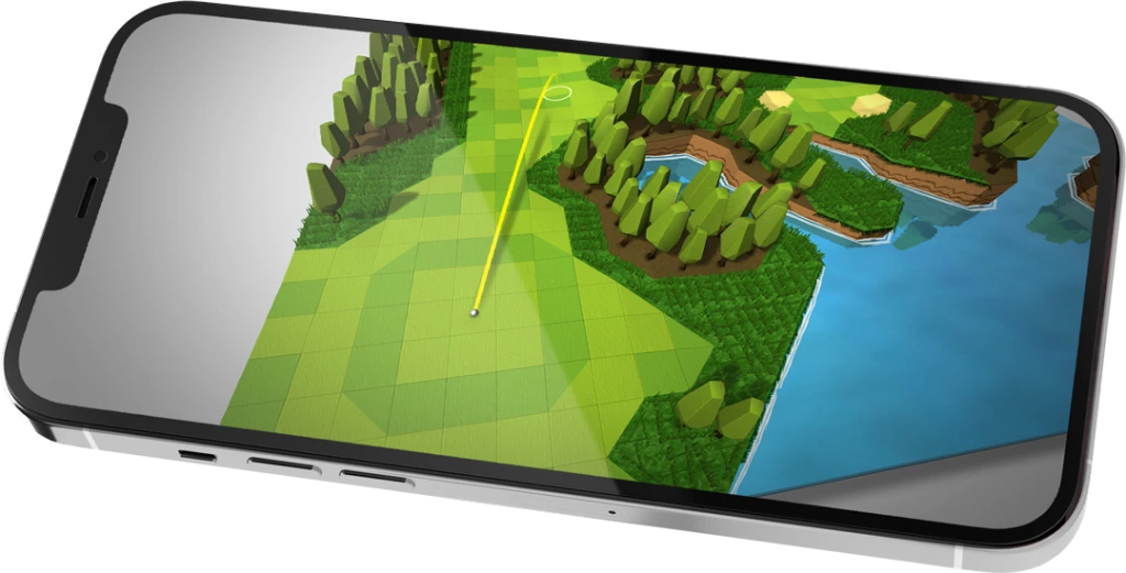 OK golf mobile mockup