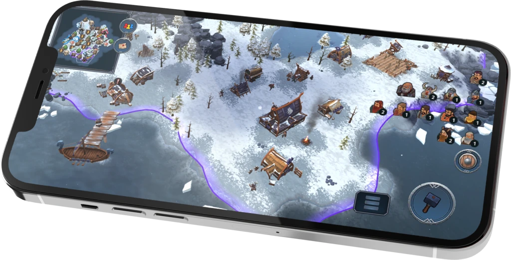 Northgard mobile mockup