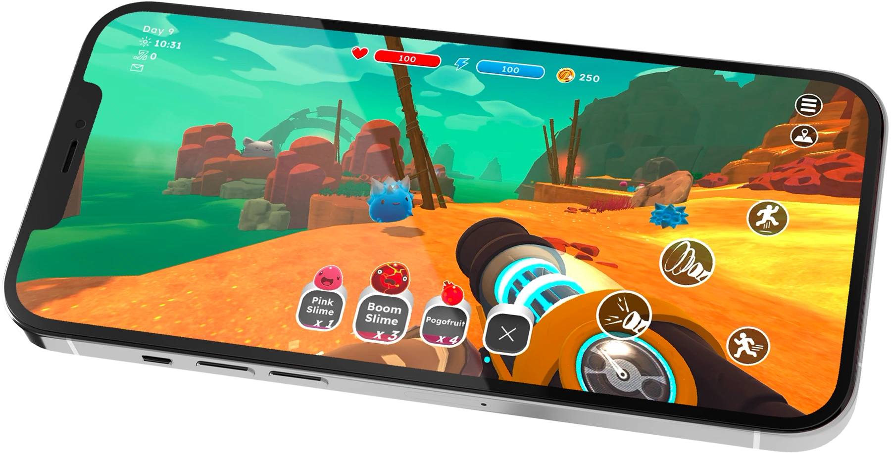 Slime Rancher mobile mockup