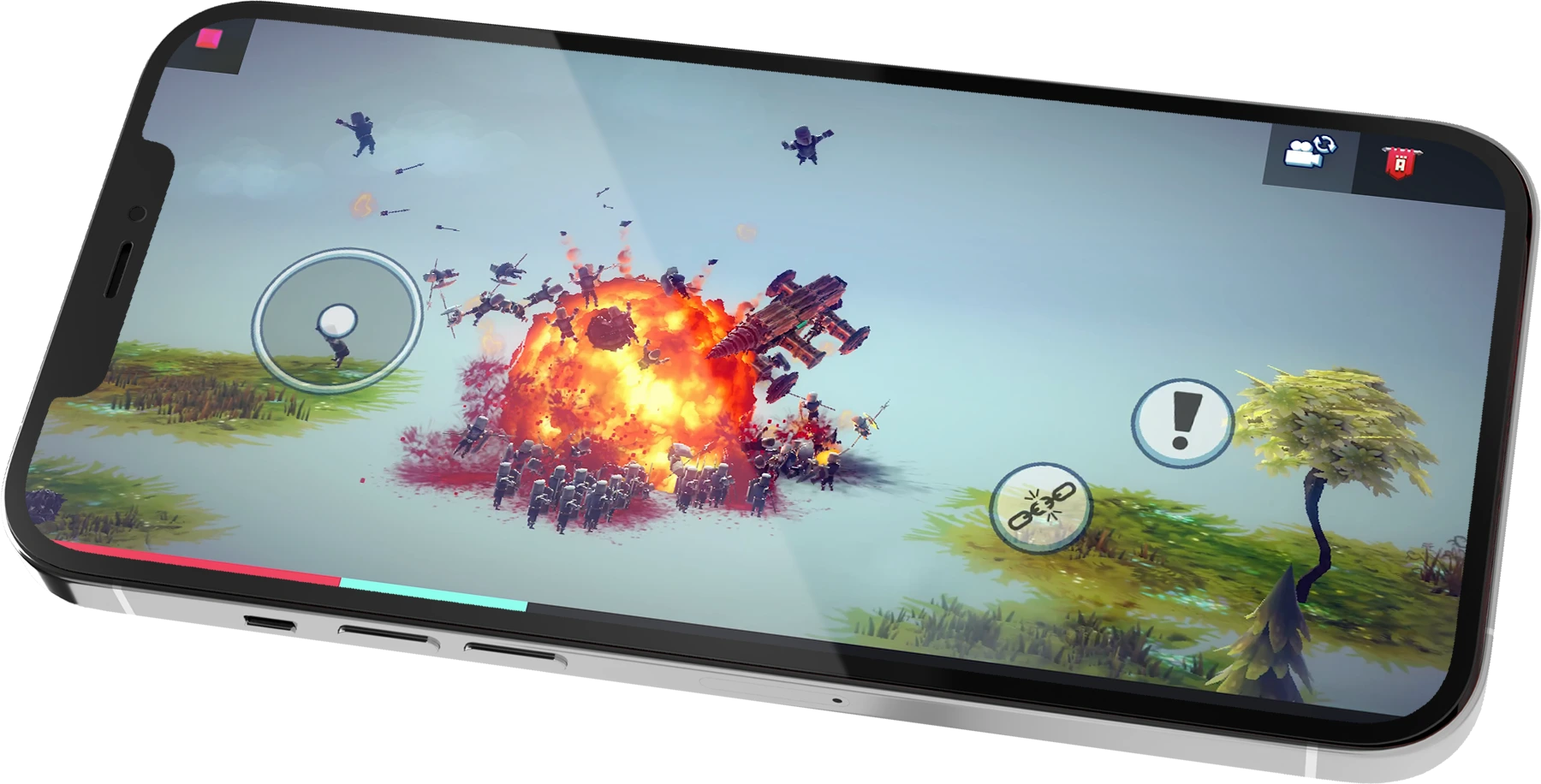 Besiege mobile mockup