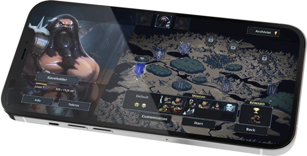 Legend of Keepers mobile mockup