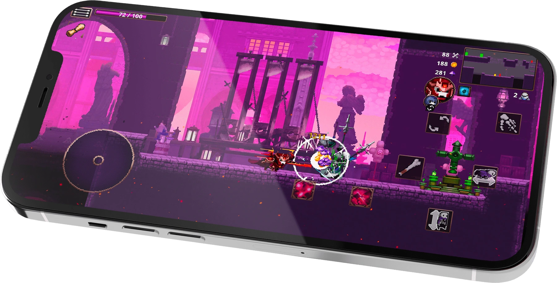 Skul: The Hero Slayer mobile mockup