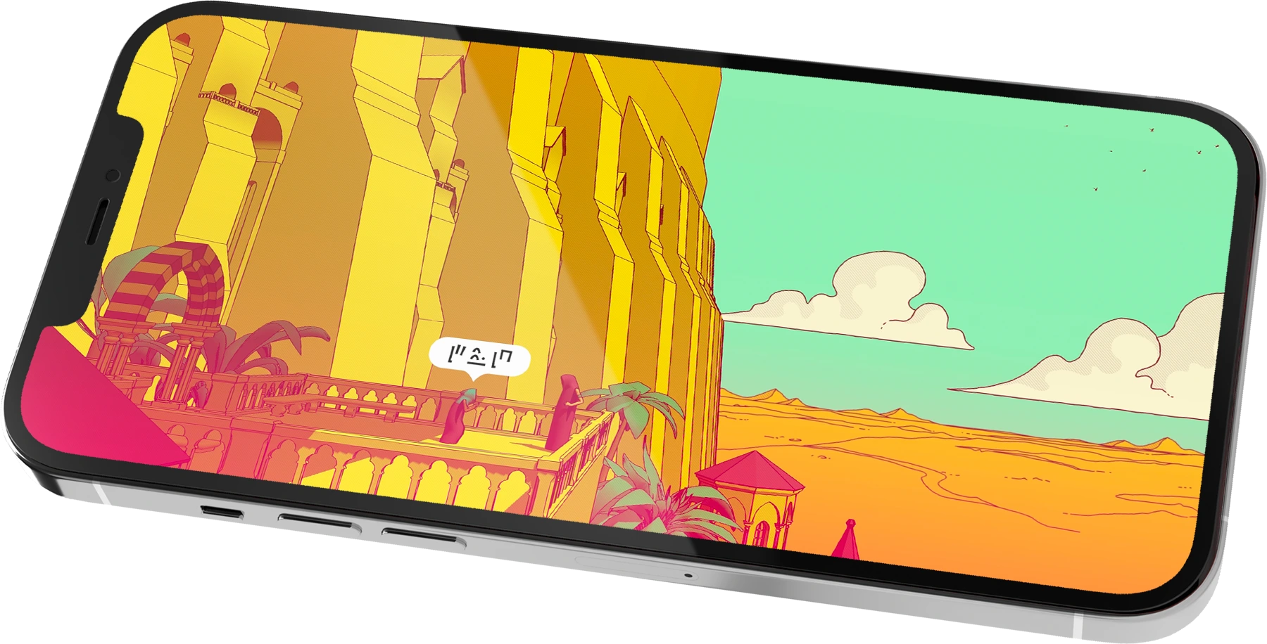 Chants of Sennaar mobile mockup