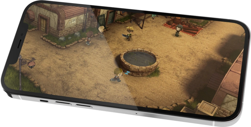 Evoland mobile mockup