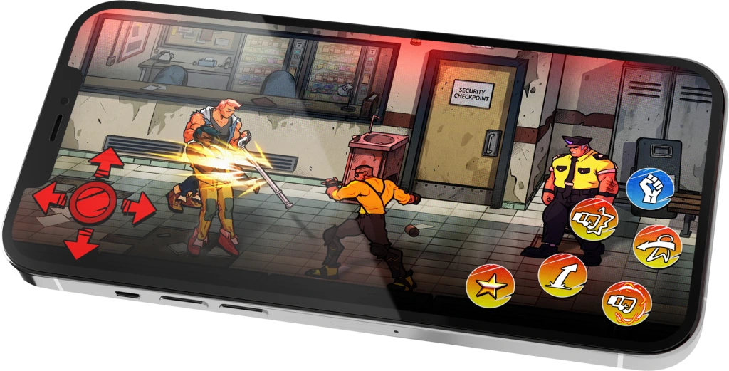 Streets of Rage 4 mobile mockup